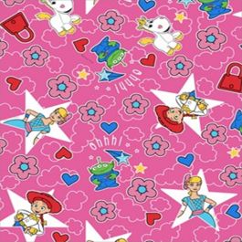 Cortina Marquesita Disney Stitch Rosa Pastel