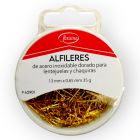 Alfiler De Acero Inoxidable para chaquiras y lentejuelas Dorado