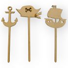 Pick de Madera Piratas 12 cm