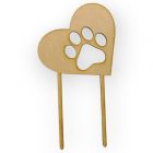 Pick de Madera Huella Perrito 15 cm