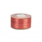 Listón Satinado Con Orilla Metálica Oro-Coral #3