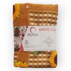 Mantel Decorativo Cuadrado Tergal Estampado Beige Girasol