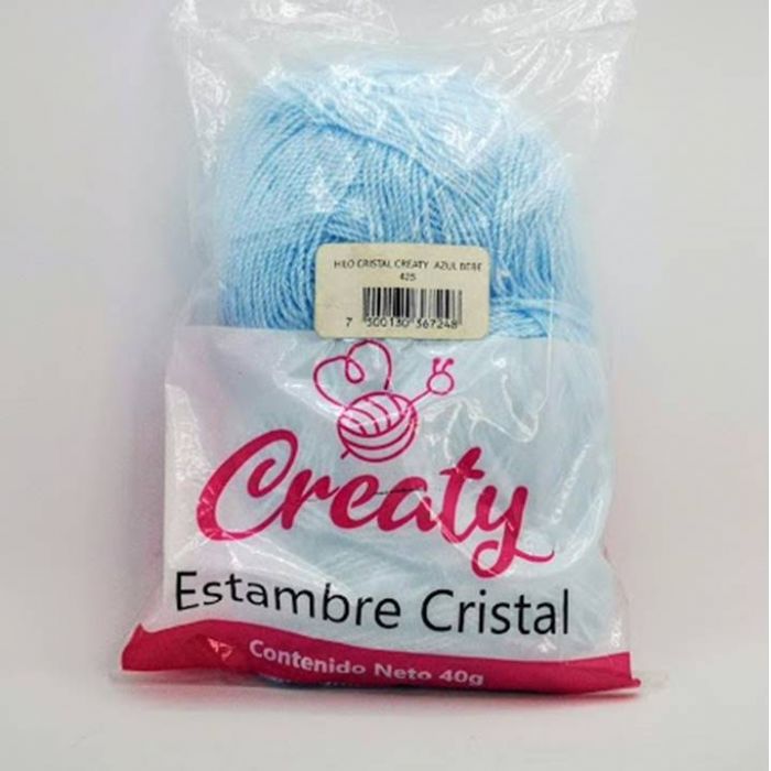 Estambre Creaty Cristal #11 Azul Electrico