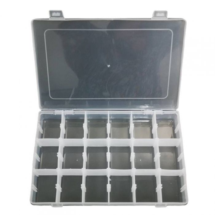 Caja Multiusos Transparente 27.5 x 17.5 x 4.5 cm Mod.E20065