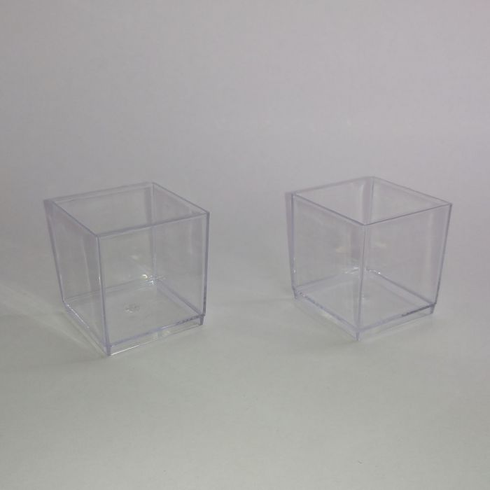 Glorioso palo pico Cubo Plástico Transparente | ✓ Mercería Parisina