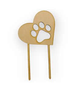 Pick de Madera Huella Perrito 15 cm