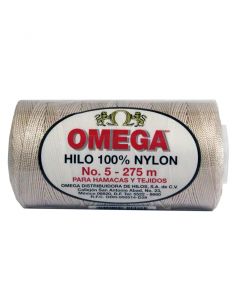 Hilo Nylon #5 color Beige Paquete de 6 pzs